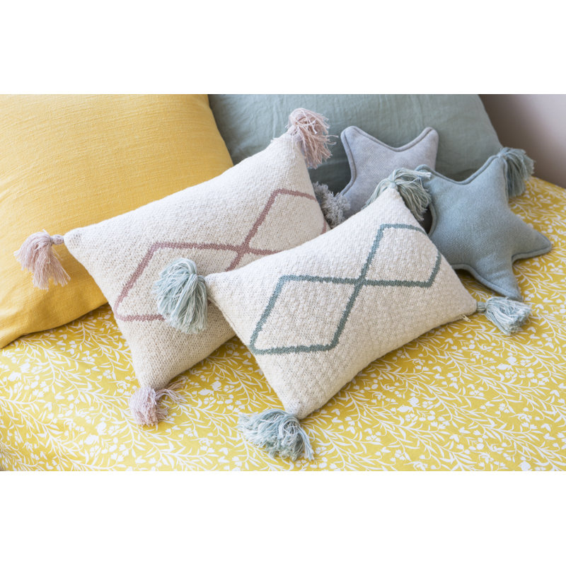 Bereber Classics Lumbar Pillow Cover & Insert, Blue