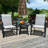 Weather Metal Outdoor Dining Chairs ,Garden, Poolsides,Outdoor Patio Chairs Set of 2-761714266-761714269