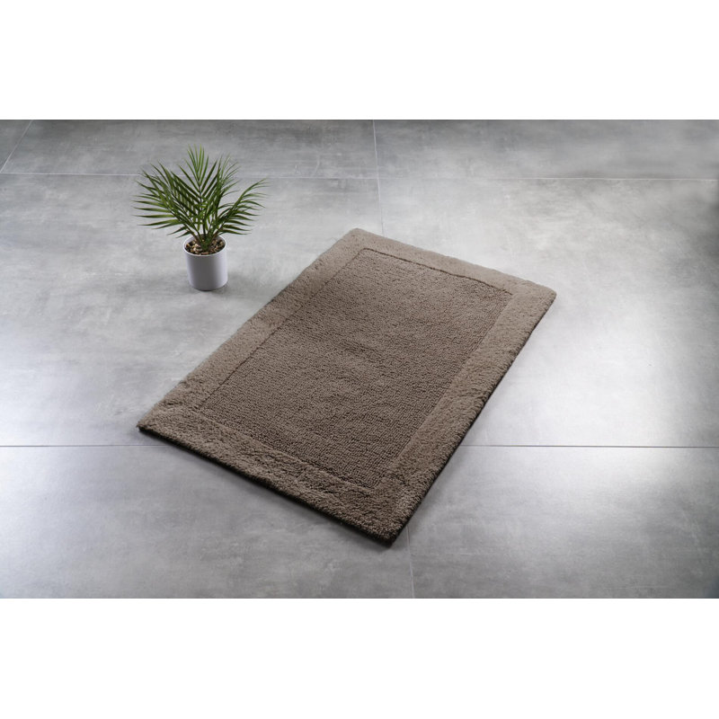 Amelie Square Bath Rug, Brown, 70cm W x 120cm L