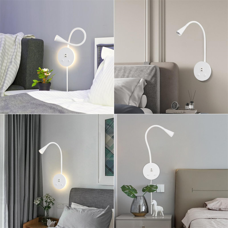 Aluminium LED Plug-in Spotlight, White
