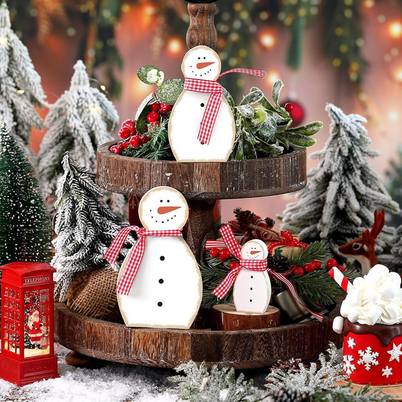 Décorations de bonhomme de neige d'hiver