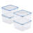 Easy Essentials™ Food Storage - Set of 4 Containers and 4 Lids