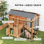 Niche extra large pour chien (2,13 m x 1,52 m), en bois, avec plateforme et rangement, pour chiens de grandes races, jaune.