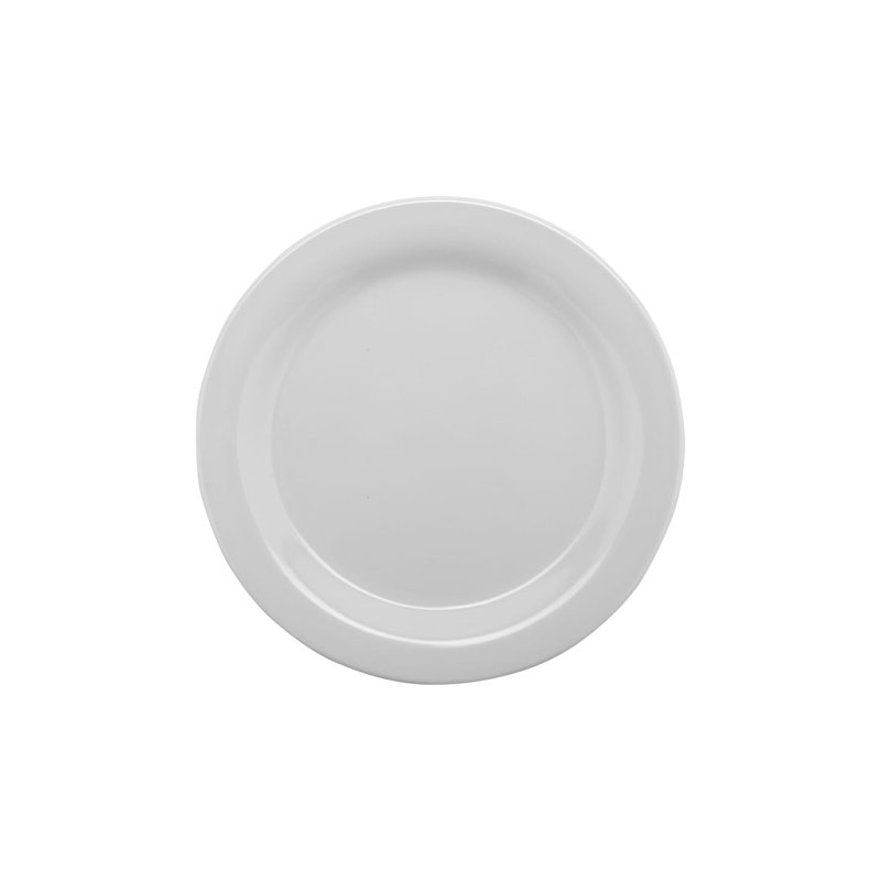Assiette plate de qualité commerciale GET BF-010-W, 10 po, blanc (boîte de 12)