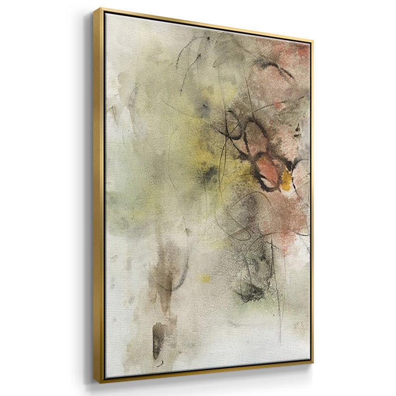 «Soft Inspiration I», ensemble de 3 toiles encadrées, H 27 po x l 54 po, Or