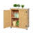 Potting Bench With Storage Cabinet And Metal Table Top For Outdoor Patio,Outdoor Work Station Table-124923952