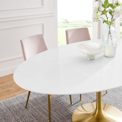 Silver Orchid Fein Oval Dining Table