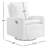 Uptown Upholstered Glider Recliner - Boucle White-100503697