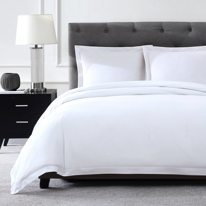 Ultra Percale Duvet Cover Set, Queen + 2 Standard Pillow Shams, White