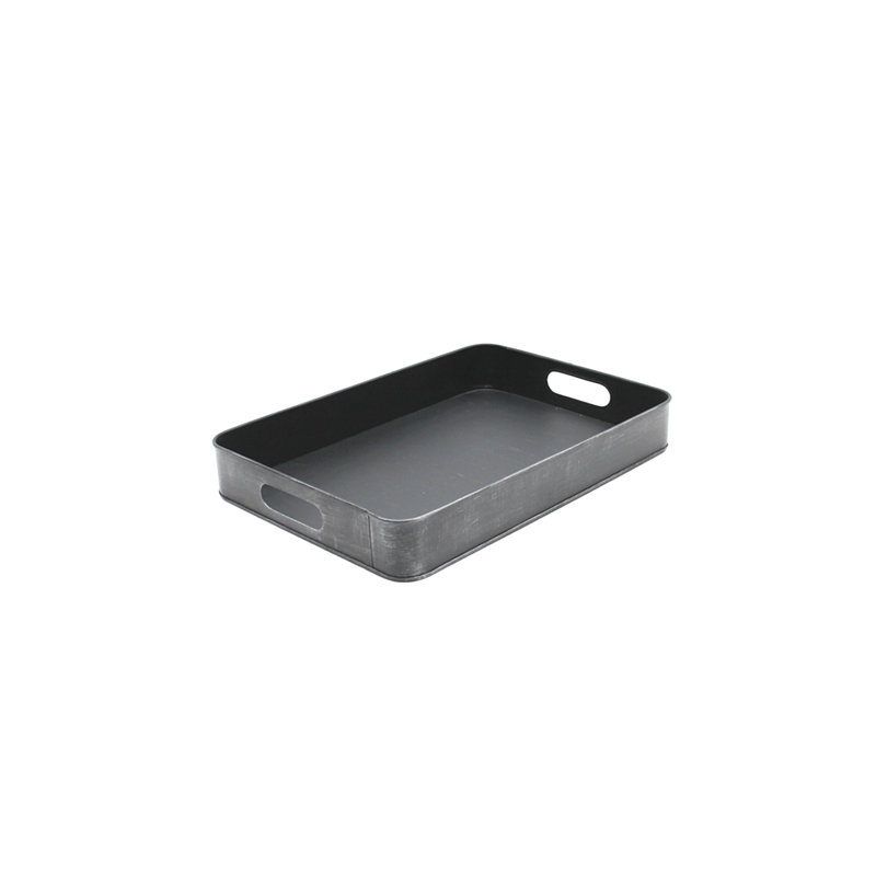 Allyssa Decorative Tray, 6cm H x 44cm W x 31cm D, Grey