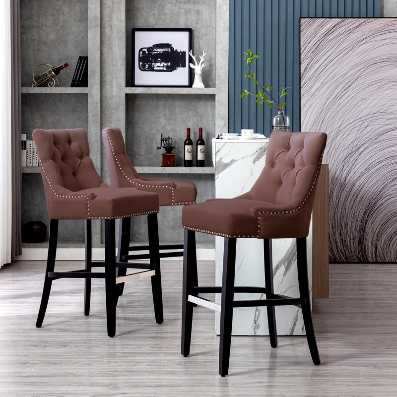 Tabouret de bar 29 po Wren, Brun