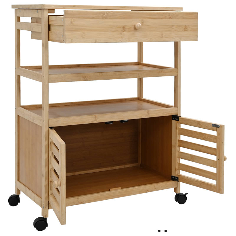 Bamboo Bar Cart