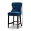 Upholstered Counter Stool with Solid Wood Frame-992288372