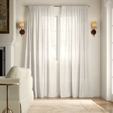 Jaklyn Crushed Texture Semi-Sheer Rod Pocket Curtain Panel