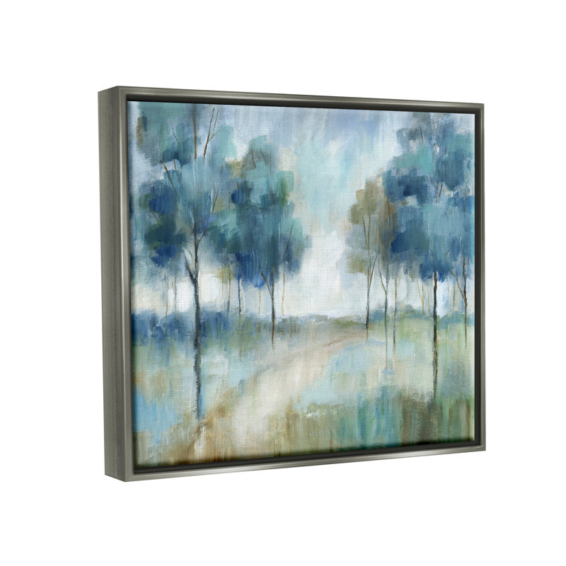 Art mural sur toile flottant Wildon Home®, H 17 po x l 21 po x P 1,7 po, Cadre flottant gris lustré