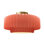 Radiance Ceramic Pleated Semi-Flush Mount