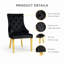 48cm H Tufted Velvet Upholstered Upholstered Back Side Chair-1038589395