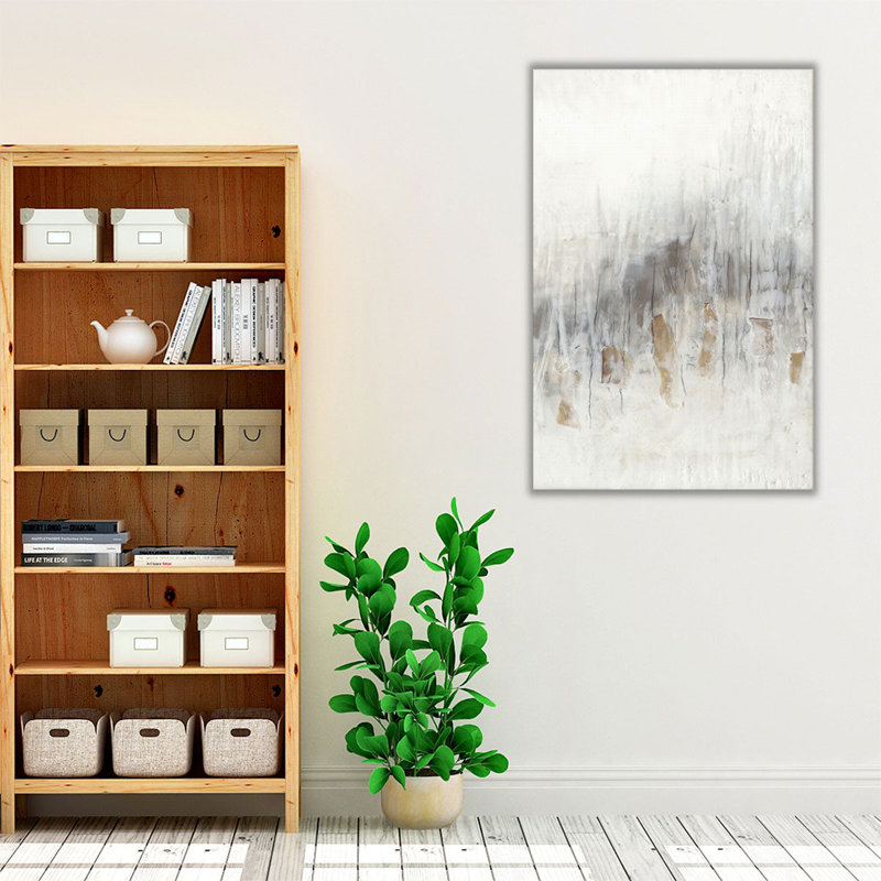 Neutral Wave II - Canvas Print Wall Art, 18" H x 12" W