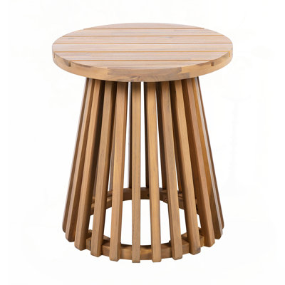 Outdoor Acacia Wood Patio Side Table