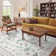 Insect Floral Area Rugs Modern Accent Carpet with Non-Slip Backing, Stain-Resistant Low Pile Floor Cover, Machine Washable Ultra-Soft Indoor Mat for Living Room, Bedroom, Kitchen