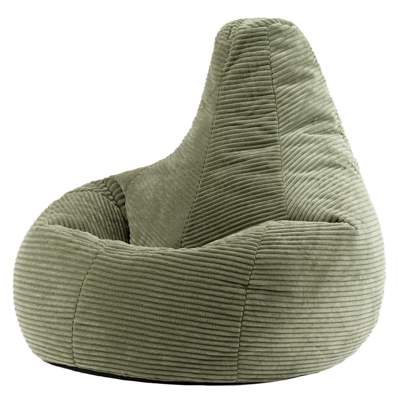 Dalton Corduroy Recliner Bean Bag, Green