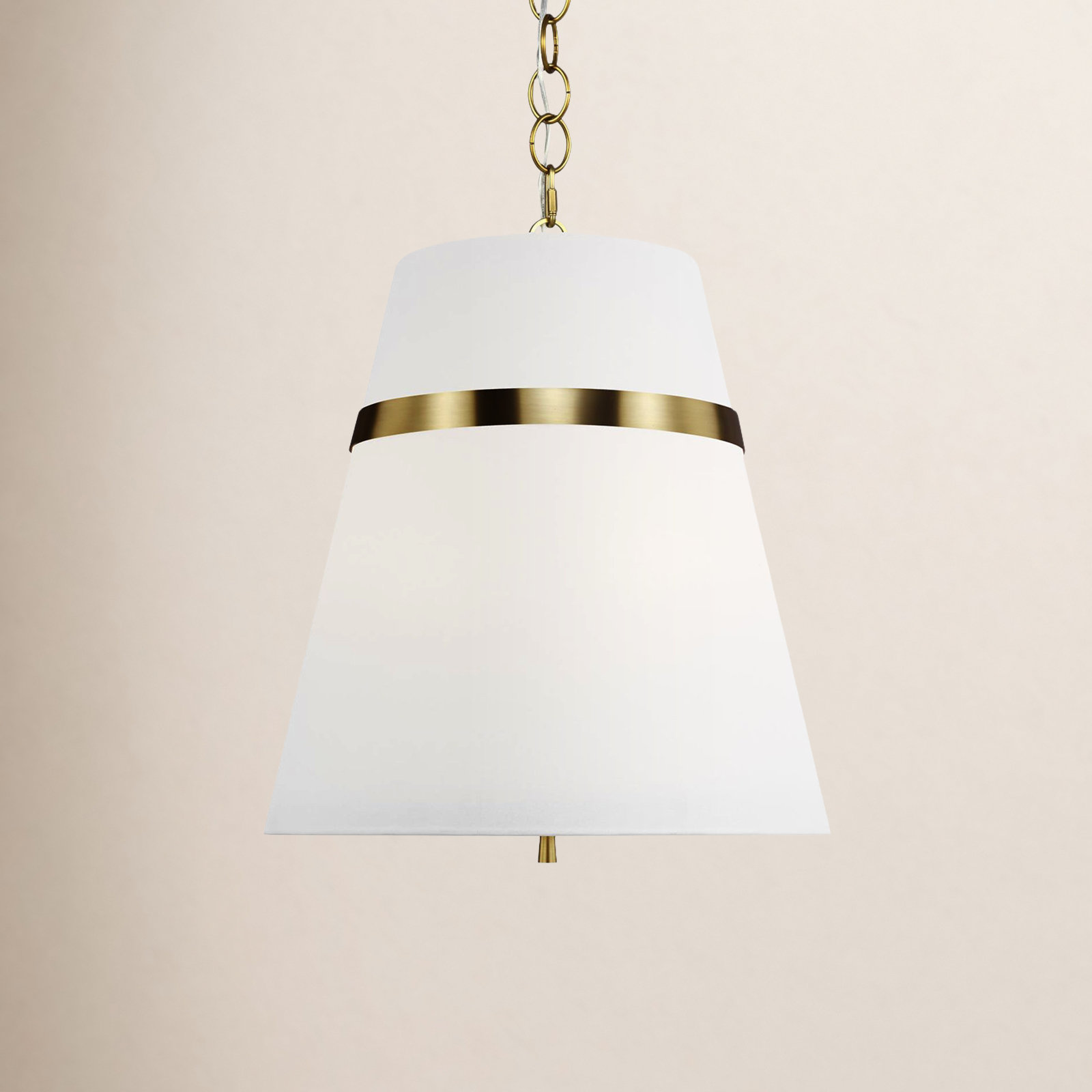 Rory Dimmable Pendant Light, Burnished Brass, 1 Light, 84.5'' H x 8.13'' W x 8.13'' D