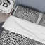 Ensemble de housse de couette en microfibre noir / blanc 3 pièces