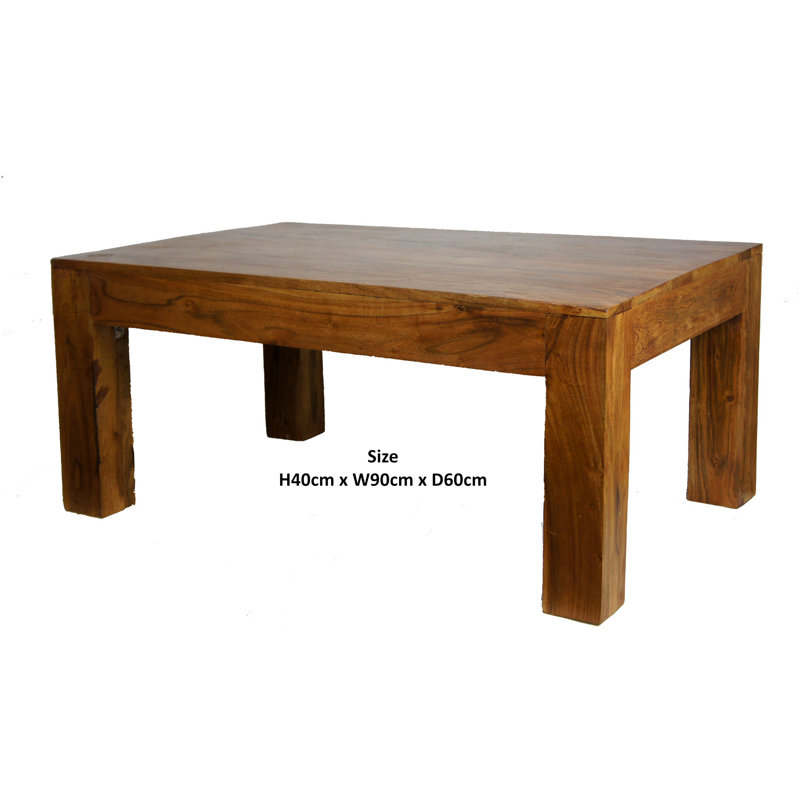 Mary Solid Wood Four Leg Coffee Table