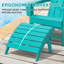 Chaise Adirondack avec repose-pieds en polyéthylène haute densité (PEHD) Horfield-1468921393