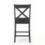 Ensemble de 2 tabourets rembourrés en bois avec dossier en croix-1790366326-1790366327