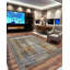 Tapis de salon lavable à la machine Melnick 7704 - 5 x 8 (5 pi 2 po x 7 pi 5 po), gris