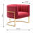 Velvet Barrel Chair-99309308-99309305