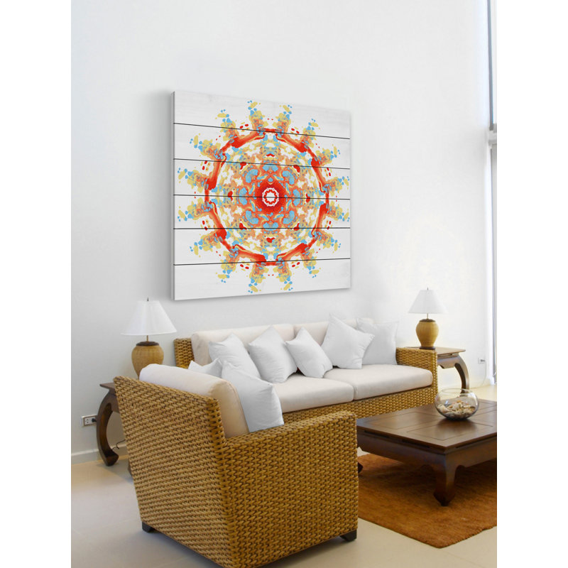 « revolvinging war », reproduction d’art sur bois blanc, H 18 po x l 18 po x P 1,5 po