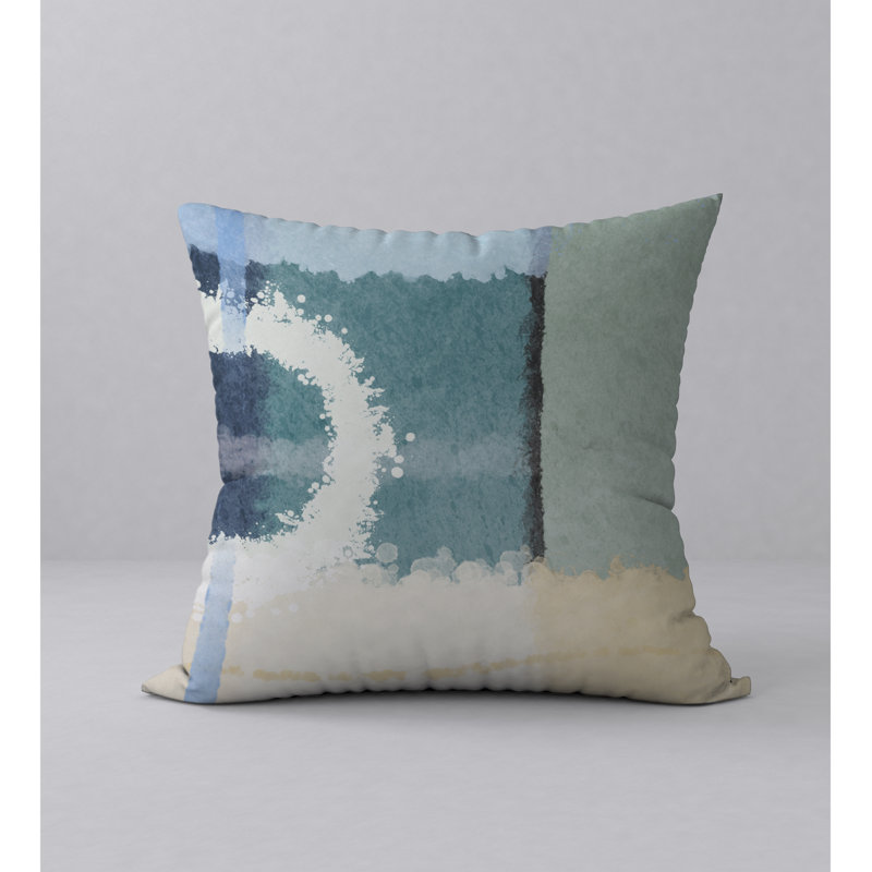 Abstract Throw Pillow, 24" H x 24" W