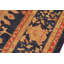 Tapis oriental noir / rouge / doré en laine noué à la main 8 pi 2 po x 9 pi 11 po Abbigail
