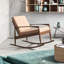 Modern Simple Oak Rocking Chair Solid Wood Rocking Chair