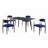 5Pc Dining Set Sintered Stone Table-723450138-723450137