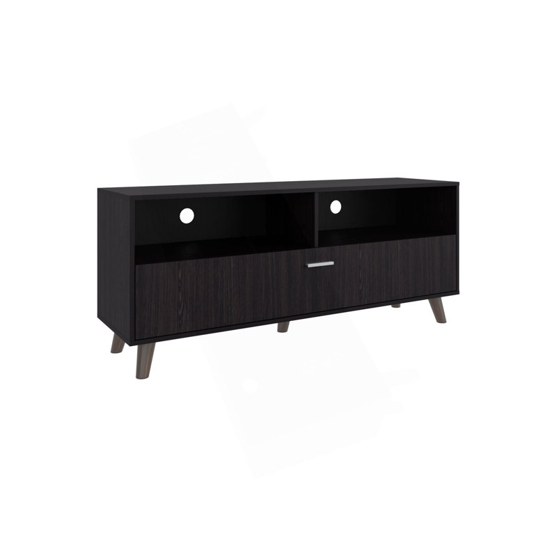 Meuble télé, 1 porte, 2 tablettes