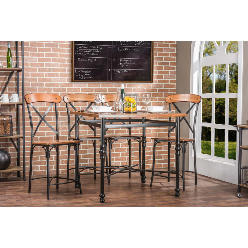 4 - Person Solid Wood Top Four Leg Dining Set