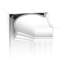 9-7/8 in x 7-1/2 in x 78-3/4 in Primed White Plain Polyurethane Crown Moulding