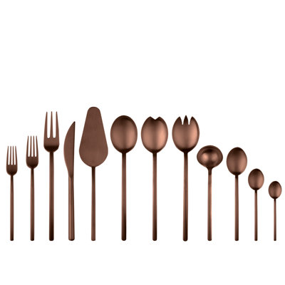 Due Flatware Set - 67 Pieces - Ice Bronze