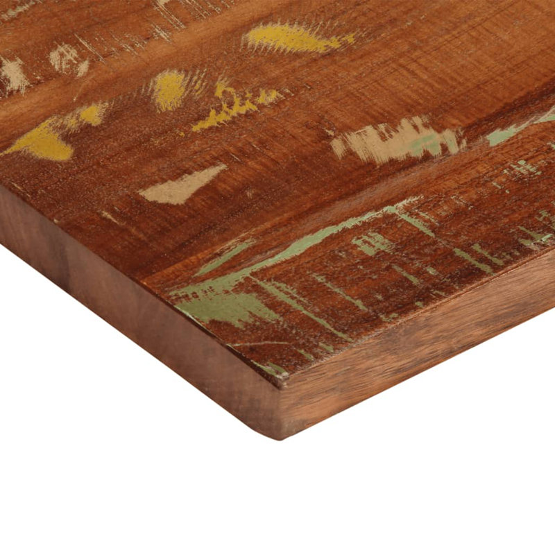 Vidaxl Table Top Rectangular Solid Wood Reclaimed, 3.8cm H x 110cm W x 30cm D