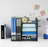 Mesh Desk Organizer With File Holder, 5-Tier Paper Letter Tray Organizer, Desktop Organizer And Storage With Drawer, White-62430542