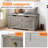Storage Chest, 24.8 inch Toy Chest With Lids, Wood Toy Organizer Box With Safety Hinge, Entryway Storage Trunk Bench, Supports 350 Lbs, for Living Room, Playroom-1314377853