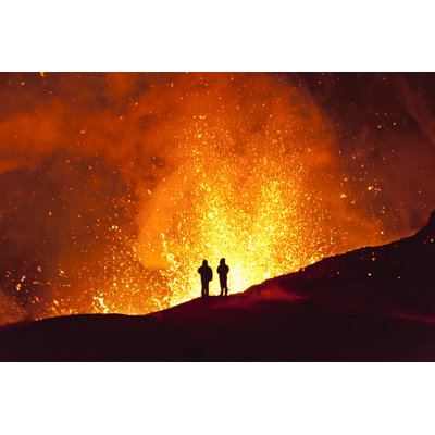 Magic Fire. Kamchatka - Wrapped Canvas Print