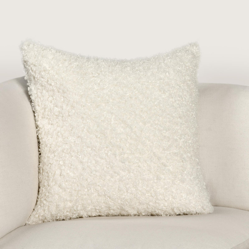 Carters 12x16 Fabric Ivory Throw Pillow, 22"H x 22"W