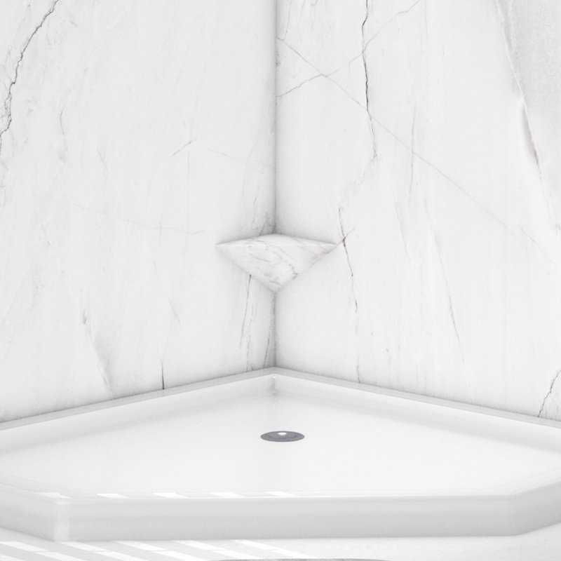 FlexStone 10" Shave Shelf in Oyster, Oyster