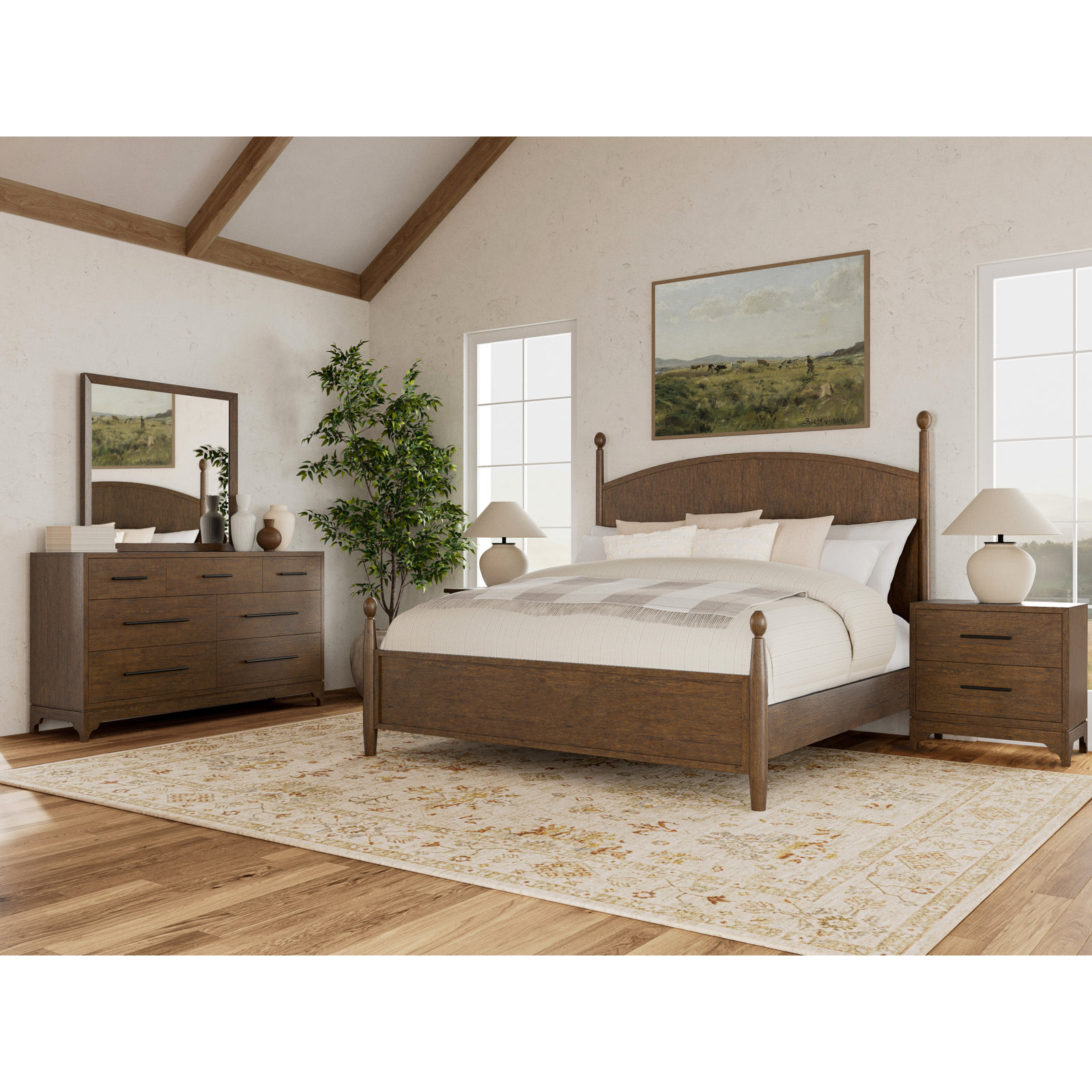 Billie Four Poster Bed, Queen