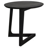 Cantilever Solid Wood End Table