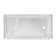 60" W x 32" D Single Threshold Shower Base with Seat